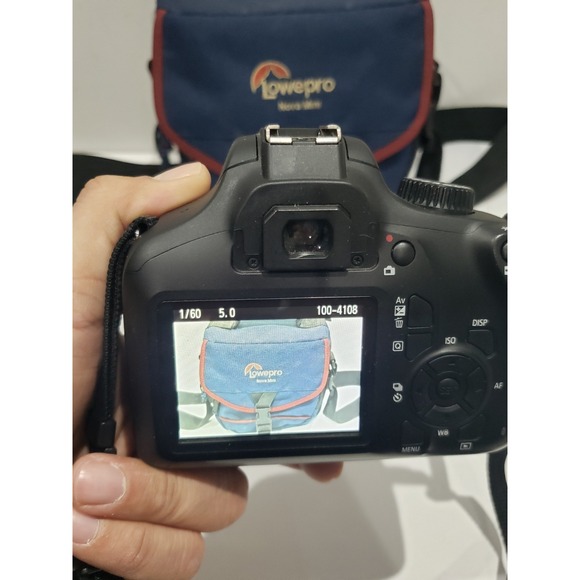 Canon EOS Rebel T100 18 MP Digital SLR Camera Bundle With Lens - Works - Picture 2 of 15